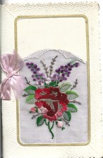 Carte postale brodée d'occasion  Loulay