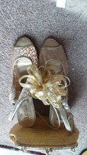 Gold facinator slingback for sale  REDDITCH