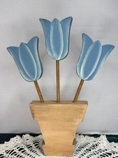 3 wooden tulips for sale 3 wooden tulips for sale Manvel