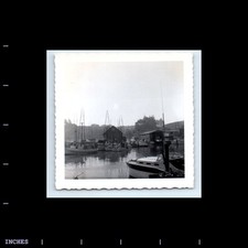 Foto quadrada antiga vintage barco de pesca na marina comprar usado  Enviando para Brazil