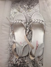 Silver comfort sandals for sale  NEWARK