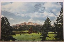 Cartão postal antigo vintage Colorado CO Rocky Mountain National Park Longs Peak PC comprar usado  Enviando para Brazil
