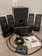 Głośniki komputerowe Logitech X-540 5.1 Surround Sound kompletne przetestowane odczyt opisu na sprzedaż  Wysyłka do Poland