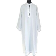 Alb branco pastor/sacerdote linho natural 100% linho  comprar usado  Enviando para Brazil