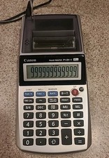 Calculadora Canon Palm Printer P1-DH V 12 dígitos com adaptador testado comprar usado  Enviando para Brazil