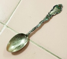 Usado, Colher lembrança prata esterlina antiga vitoriana esmalte EVA Wendell em perfeito estado comprar usado  Enviando para Brazil
