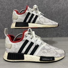 Tênis Adidas NMD_R1 FV3874 Masculino Tamanho 8.5 EUA Branco Preto Vermelho Boost comprar usado  Enviando para Brazil