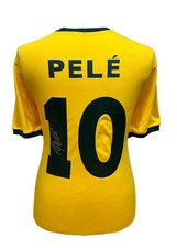 CAMISA DE FUTEBOL BRASILEIRA 1970 ASSINADA POR PELÉ VEJA PROVA + CERTIFICADO DE AUTENTICIDADE VENCEDOR DA COPA do Mundo comprar usado  Enviando para Brazil