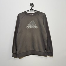 Vintage Adidas Unisex Szary Bawełniany Okrągły dekolt Rozmiar S Gosha YZY 90s Y2K Regular Fit, używany na sprzedaż  PL