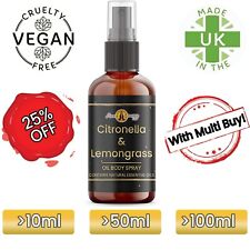 Citronella lemongrass essentia for sale  PINNER