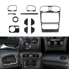 Kit de acessórios internos de fibra de carbono acabamento de capa para VW Golf 6 MK6 GTI 2008-2012 comprar usado  Enviando para Brazil