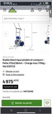 Diable électrique pliable d'occasion  Rosny-sous-Bois