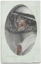 Cartolina illustratore mauzan usato  Trieste