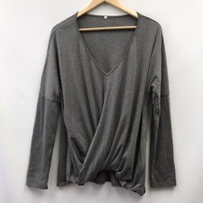 Blusa feminina tamanho L cinza cruzada frontal comprar usado  Enviando para Brazil