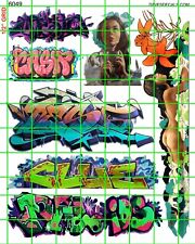 6049 DAVE'S DECALQUES BOXCAR FEMININO MENINAS WALL STREET GRAFITE ESCALA HO 1:87 comprar usado  Enviando para Brazil