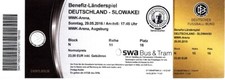 Ticket deutschland slowakei gebraucht kaufen  München