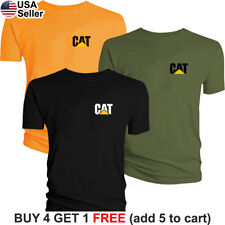 Camiseta Caterpillar logotipo gato equipamento trator baú de construção BCA05 comprar usado  Enviando para Brazil