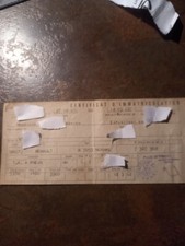 Ancienne carte grise d'occasion  Senozan