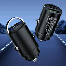 Mini carregador de celular de carro USB 100W tipo C QC3.0 acessórios de carregamento rápido para carro comprar usado  Enviando para Brazil