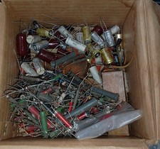 Vintage capacitors resistors usato  Napoli
