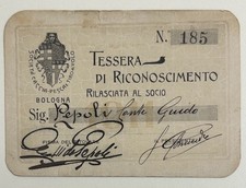 1911 bologna tessera usato  Magenta