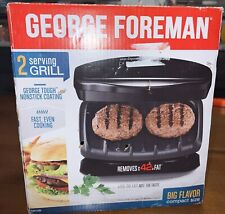 Grelha George Foreman compacta 2 porções GR10B nova 082846033732-L2 preta, usado comprar usado  Enviando para Brazil