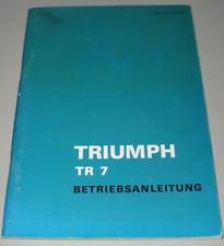 Handbook triumph tr7 d'occasion  Expédié en Belgium