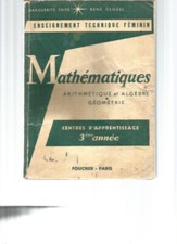 Mathematiques arithmetique alg d'occasion  Bray-sur-Somme
