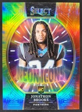 2024 Panini Select Jonathon Brooks ícones de neon tie-dye Prizm /25 RC Panthers HD2 comprar usado  Enviando para Brazil