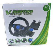 Controlador de volante de vibração para PS3 PS2 PC USB somente volante comprar usado  Enviando para Brazil