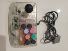 Controle Hori compacto joystick arcade transparente transparente transparente PlayStation PS1 comprar usado  Enviando para Brazil