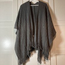 Women grey poncho for sale  OLDHAM
