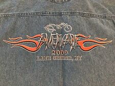 Camisa masculina jeans sem mangas V TWIN Motor Cycle Apparel Bike Week 2009 tamanho 2XL comprar usado  Enviando para Brazil