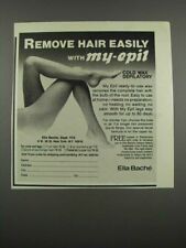 1983 Ella Bache My-Epil anúncio depilatório de cera fria comprar usado  Enviando para Brazil
