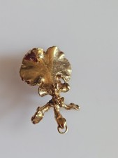 Vergoldete modeschmuck blüte gebraucht kaufen  Mühldorf a.Inn