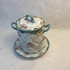 Recipiente de leite condensado antigo de porcelana, floral comprar usado  Enviando para Brazil