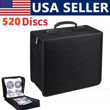 520 discos CD/DVD carteira fichário livro mangas disco bolsa de armazenamento estojo caixa EUA comprar usado  Enviando para Brazil