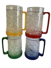 Canecas de cerveja gelada freezer parede dupla gel copo de cerveja gelado conjunto de 4 comprar usado  Enviando para Brazil