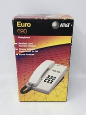 Vintage 1993 AT&T Euro 690 Telefone, Telefone Fixo Com Fio - Nova Caixa Aberta comprar usado  Enviando para Brazil