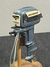 Motor de popa vintage para barco EVINRUDE Big Twin fantástico década de 1950 linhas cor intacta comprar usado  Enviando para Brazil
