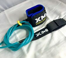 Trela de prancha de surf vintage década de 1980 XM Tangle Free 9’ 8” azul-petróleo comprar usado  Enviando para Brazil
