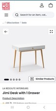 Redoute interieursjimi desk for sale  WHITEHAVEN
