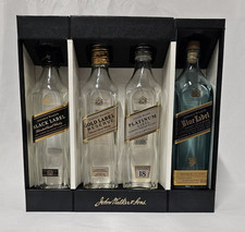 Coleção Johnnie Walker caixa 4 garrafas vazias: ouro preto platina etiqueta azul comprar usado  Enviando para Brazil