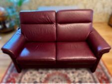 Kirschrotfarbenes ledersofa si gebraucht kaufen  Bamberg