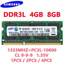 Usado, SAMSUNG DDR3L 4GB 8GB 1333 MHz PC3L-10600 Memória RAM SO-DIMM para Laptop Notebook comprar usado  Enviando para Brazil