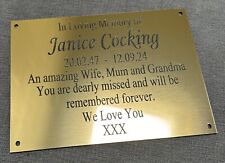 Bp62 engraved bench for sale  SOWERBY BRIDGE
