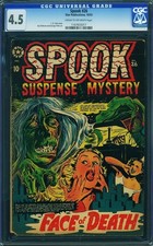 Spook 26 CGC 4,5 L.B. Cole Zombie Face of Death! 1953 Suspense Mystery Star PCH comprar usado  Enviando para Brazil