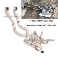 Tubo de escape de aço inoxidável elo frontal para Aprilia RS 660 Tuono 660 2021 2022 comprar usado  Enviando para Brazil