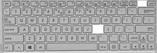 Używany, AS320 Pojedyncza klawiatura Przycisk Asus Transformer Book T100H T100HA T101H T101HA na sprzedaż  PL