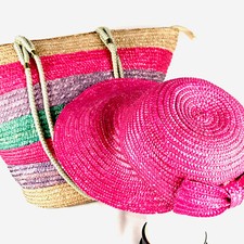 Womens woven straw for sale  Sandpoint